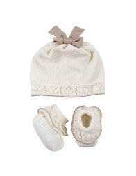 Newborn Girl Layette Trunk Set in Pure Wool by Stella IB43B