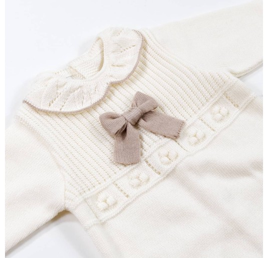 Tutina in pura lana con Fiocco centrale Stella IB4310 2