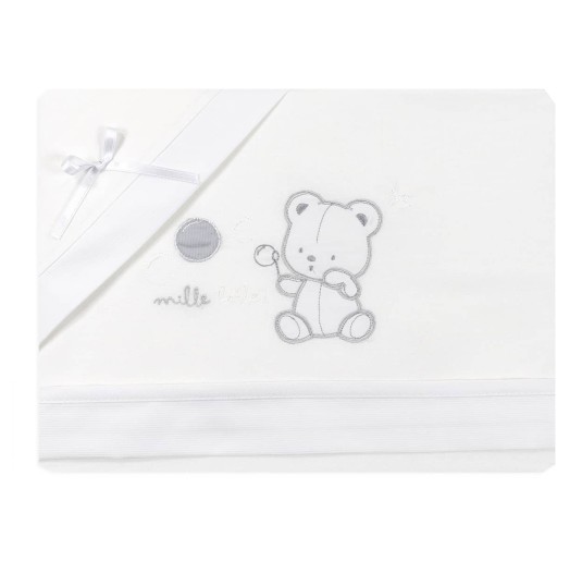 Flannel cradle bed sheet set Mio Piccolo FLC969 2