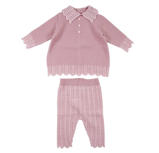 Set bauletto corredino prima nascita neonata pura lana by... 2