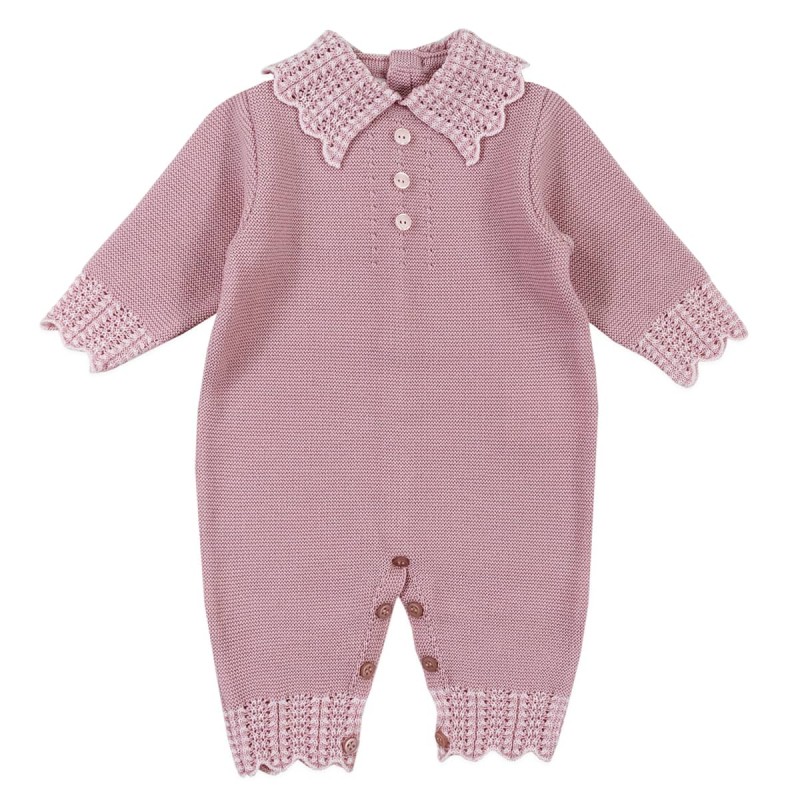 Baby girl Newborn jumpsuit pure wool by Stella IB4010