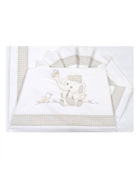 Cot Crib sheet set by La Fatina LC04306BG