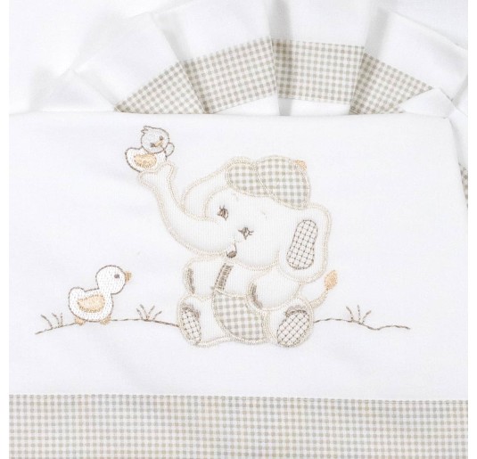 Cot Crib sheet set by La Fatina LC04306BG 2