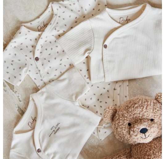 Set of 3 Organic Cotton Bodysuits Dirkje WN1242 2