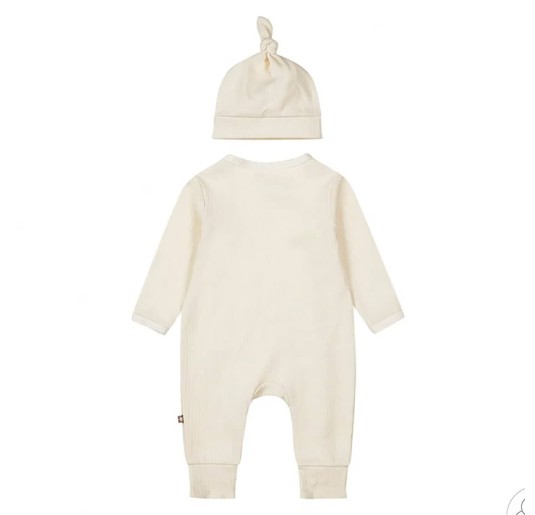 Unisex organic cotton Jumpsuit with Hat Dirkje WN1240 2