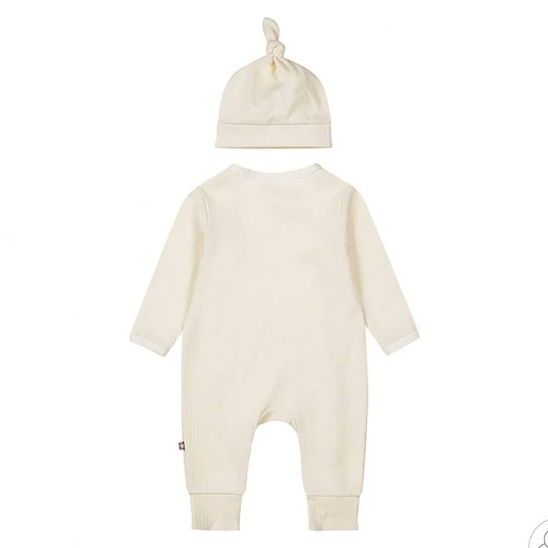 Tutina con cappellino unisex in cotone organico Dirkje WN1240 Tutina con cappellino unisex in cotone organico Dirkje WN1240
