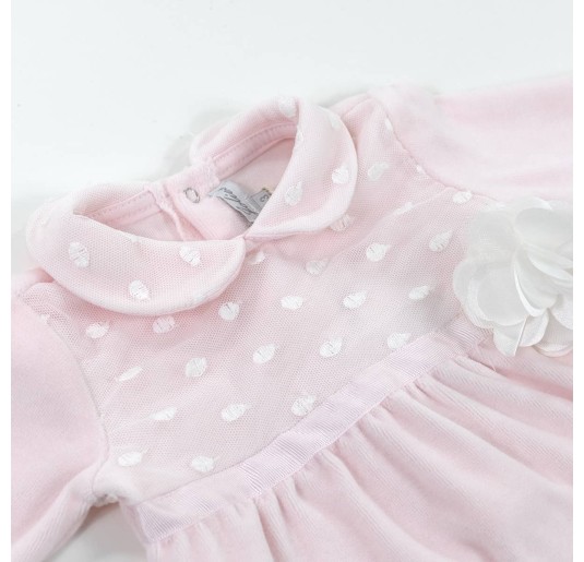Tutina in ciniglia ricamata Les Jolies LJ24435R 2