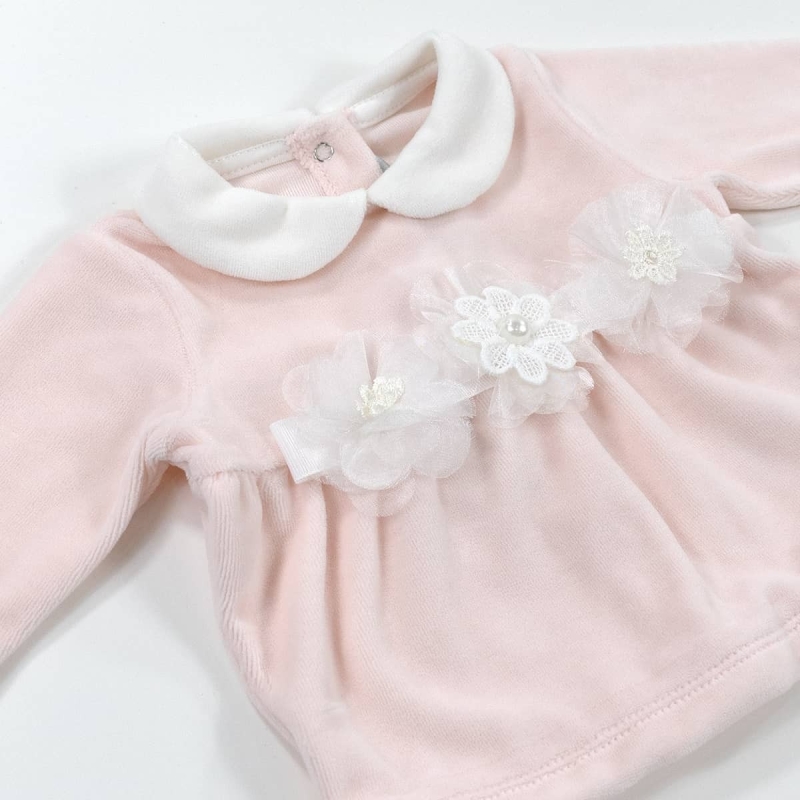 Tutina in ciniglia con fiocco...