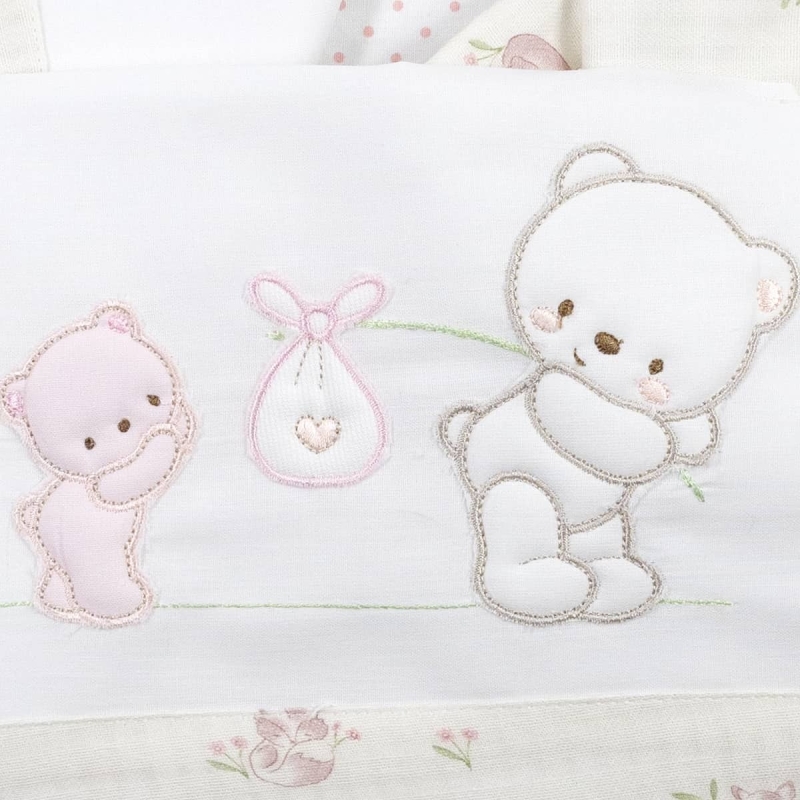 Cradle Pram sheet set cotton Bruco...