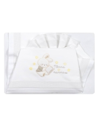 Ninna Nanna - Cot bed sheet set by La Fatina - Creamy