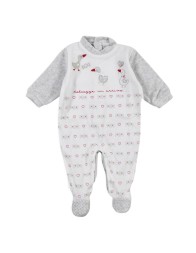 Tutina in ciniglia ricamata Ellepi BQ3191GR