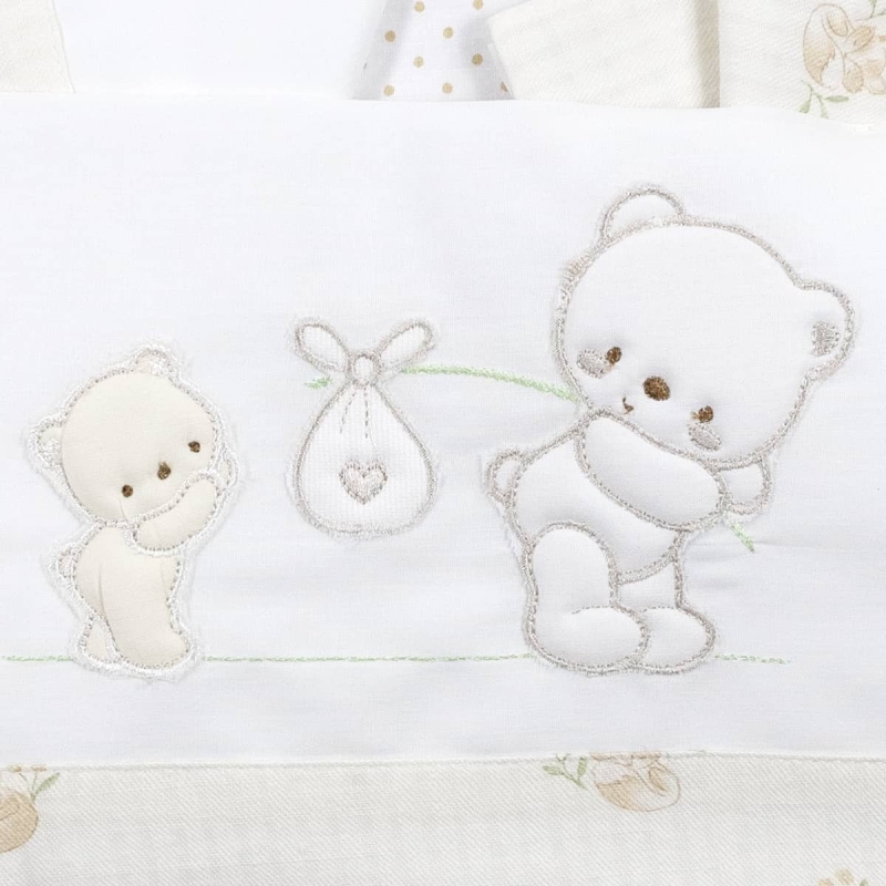 Cradle Pram sheet set cotton Bruco...