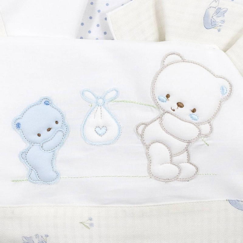 Cradle Pram sheet set cotton Bruco... Cradle Pram sheet set cotton Bruco...