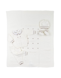 Set corredino prima nascita per neonato pura lana by Stella IB84B2