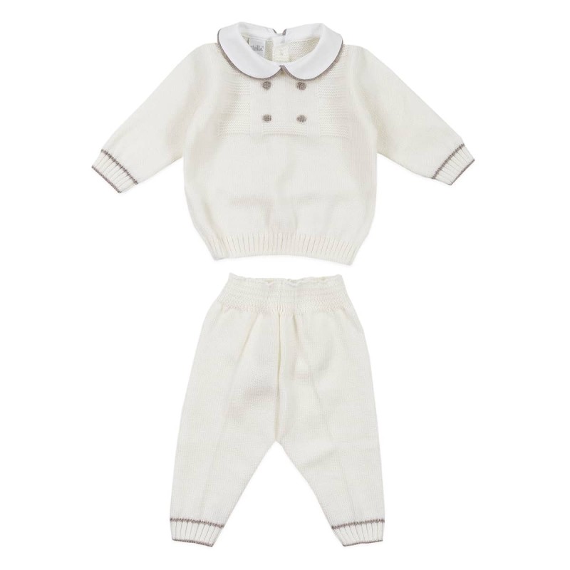 Newborn Boy Layette Set in Pure Wool by Stella IB84B2 - Baby suit Newborn Boy Layette Set in Pure Wool by Stella IB84B2 - Baby suit