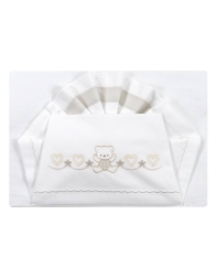Set lenzuola per culla lettino La Fatina L04319 - Beige