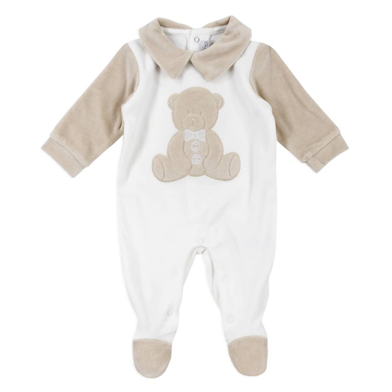 Chenille romper onesie by Les Jolies LJ34451PA