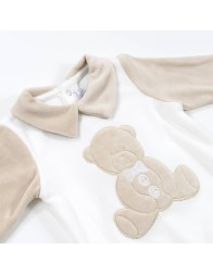 Tutina in ciniglia con colletto Les Jolies LJ34451PA