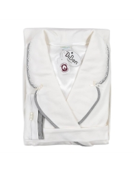 Zara - winter cotton Ribbed Dressing Gown by Diben