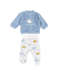 Tutina 2 pezzi in ciniglia Babybol 240025