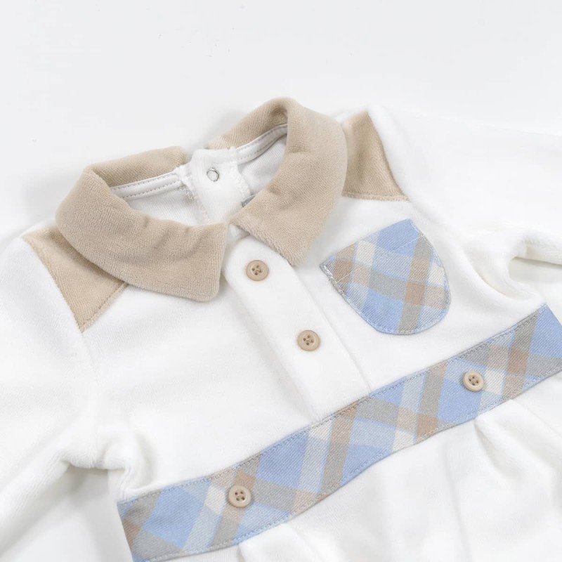 Tutina in ciniglia con colletto... Tutina in ciniglia con colletto...