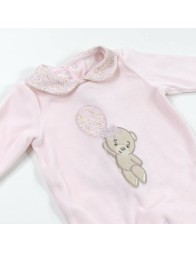 Tutina in ciniglia ricamata Les Jolies LJ24436RR