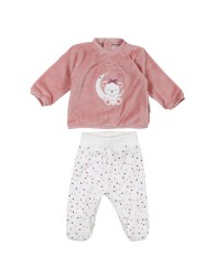 Tutina 2 pezzi in ciniglia Babybol 240003