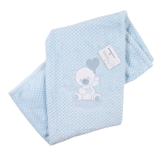 Bear - Blanket soft pile for cradle pram Nazareno Gabrielli NG4492 2