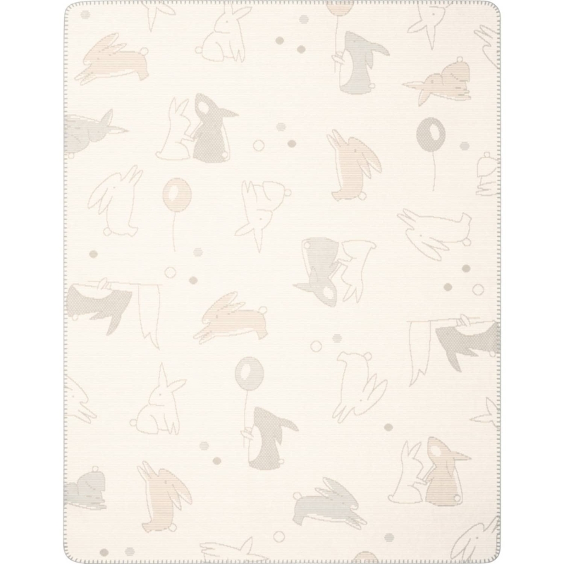 Little Rabbit - Biederlack blanket in warm cotton for cot B6501
