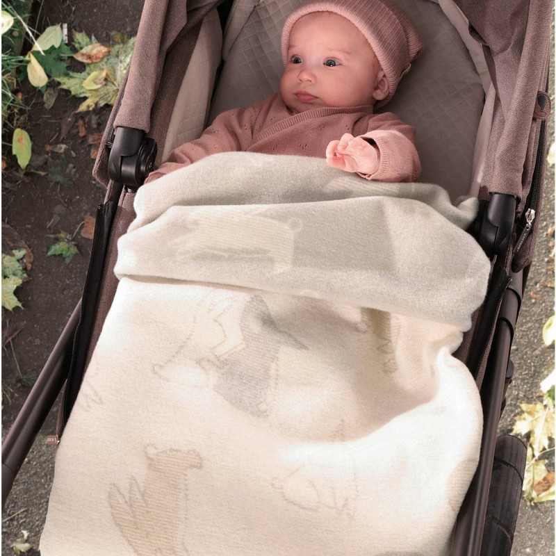 Little Rabbit - Biederlack blanket in warm cotton for cot B6501