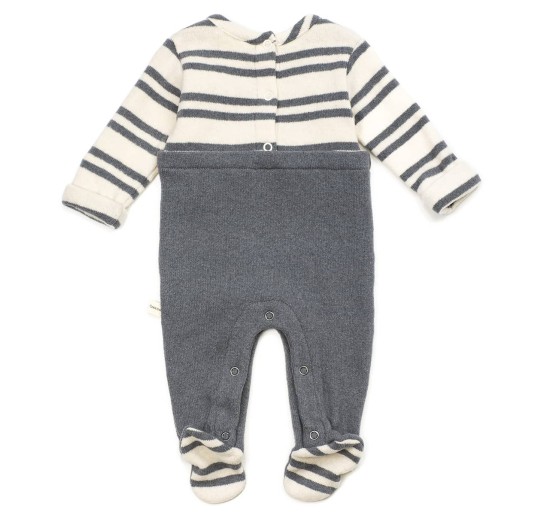 Warm cotton jersey playsuit Coccode' C60021GR 2