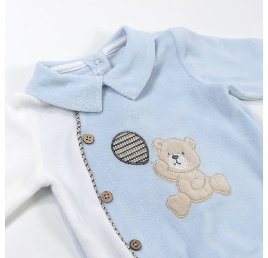 Newborn chenille romper by Nazareno Gabrielli NG211022AZ 2