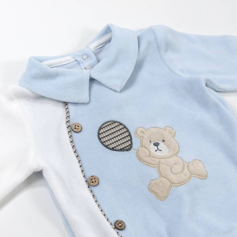 Newborn chenille romper by Nazareno...