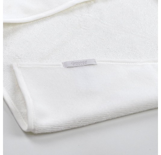 Accappatoio neonato Coccode’ in cotone e bambù con cappuccio beige 2
