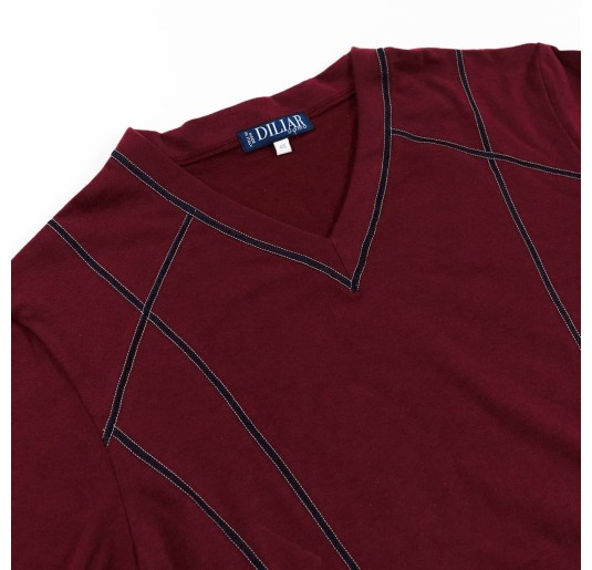 V-neck warm cotton pajamas by Diliar 2225 2