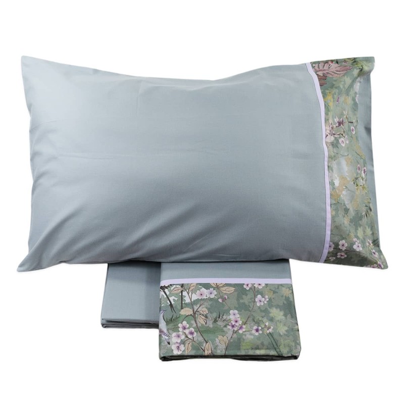 Giardini d'Oriente - flannel double bed sheet set by Fazzini