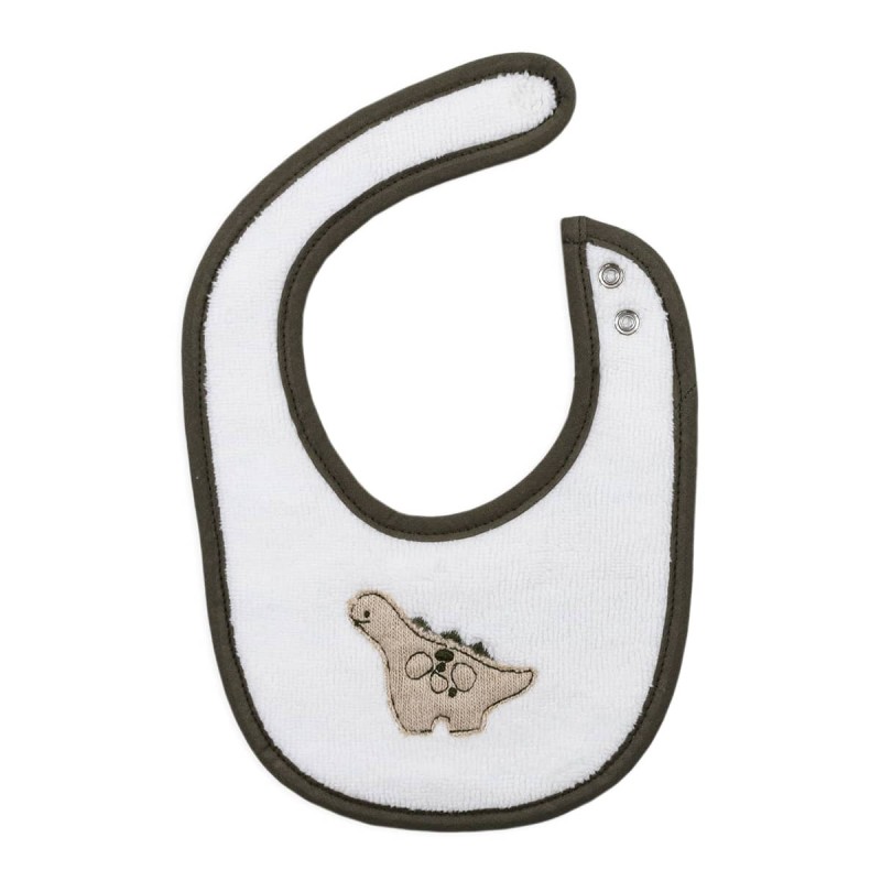 Dino - Embroidered cotton bib by Coccode C58610