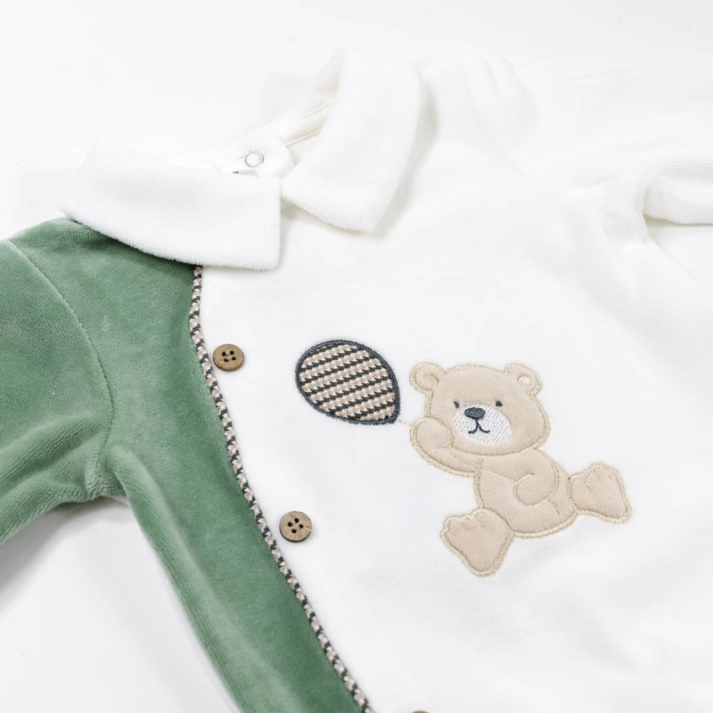 Newborn chenille romper by Nazareno Gabrielli NG211022VV Newborn chenille romper by Nazareno Gabrielli NG211022VV