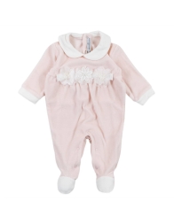 Tutina in ciniglia con fiocco Nazareno Gabrielli NG221011RR