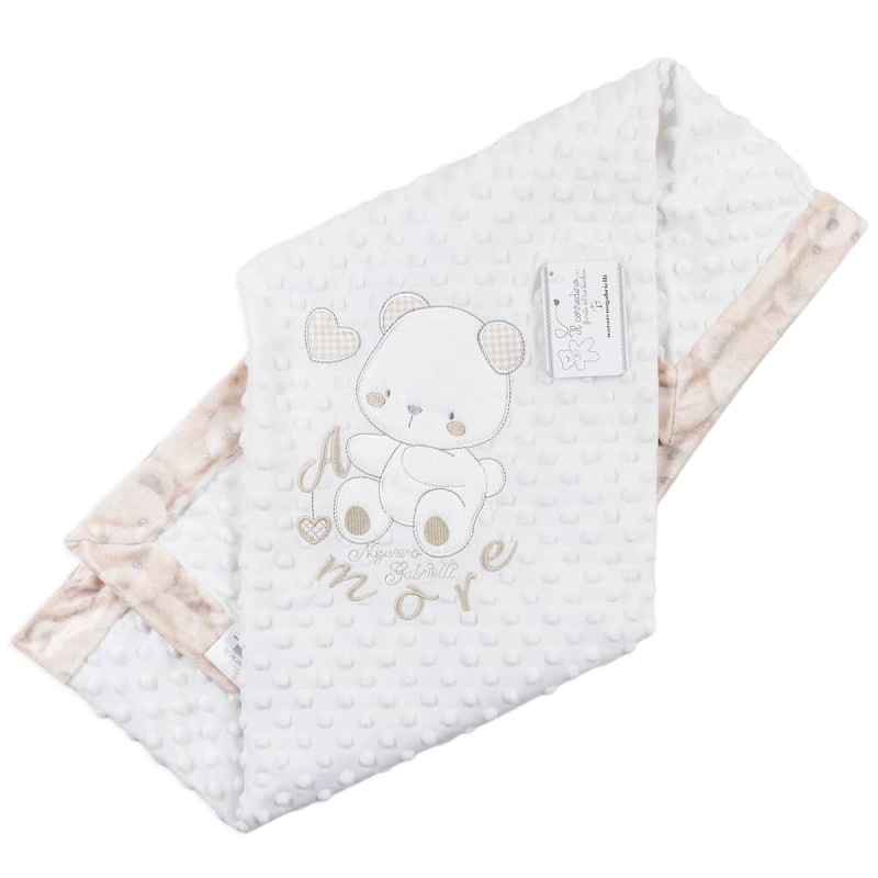 Little Bear -  Blanket soft pile for cradle pram Nazareno Gabrielli NG47321