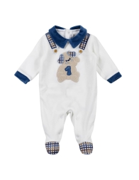 Baby boy bodysuits chenille Les Jolies LJ34453AZ