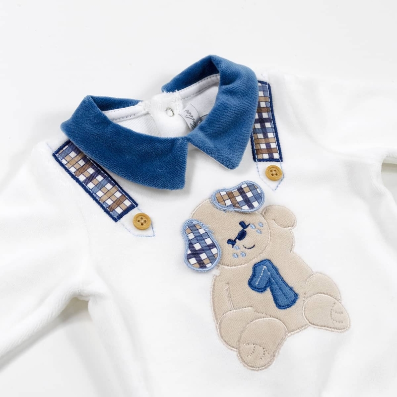 Baby boy bodysuits chenille Les...