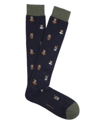 Long socks winter cotton by Perofil VPRC93035BL