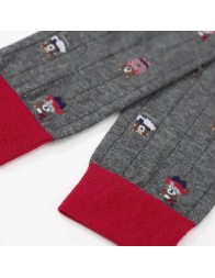 Long socks winter cotton bear by Perofil VPRC93035GR