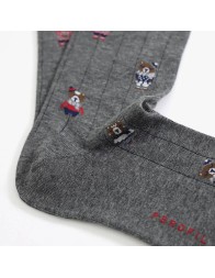 Long socks winter cotton bear by Perofil VPRC93035GR