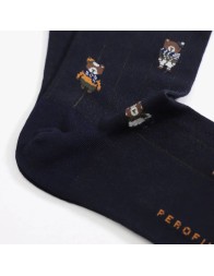 Long socks winter cotton by Perofil VPRC93035BL