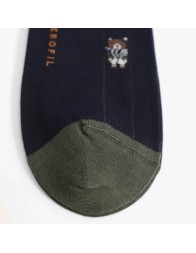 Long socks winter cotton by Perofil VPRC93035BL