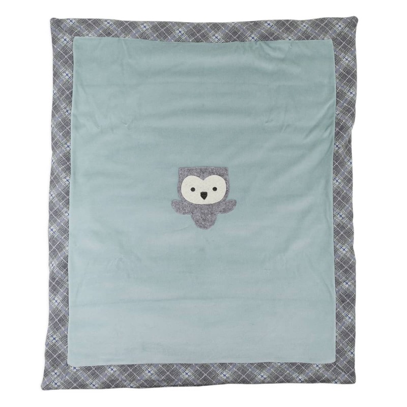 Little Owl - velvet chenille blanket for cradle pram Coccode' C60461 Little Owl - velvet chenille blanket for cradle pram Coccode' C60461