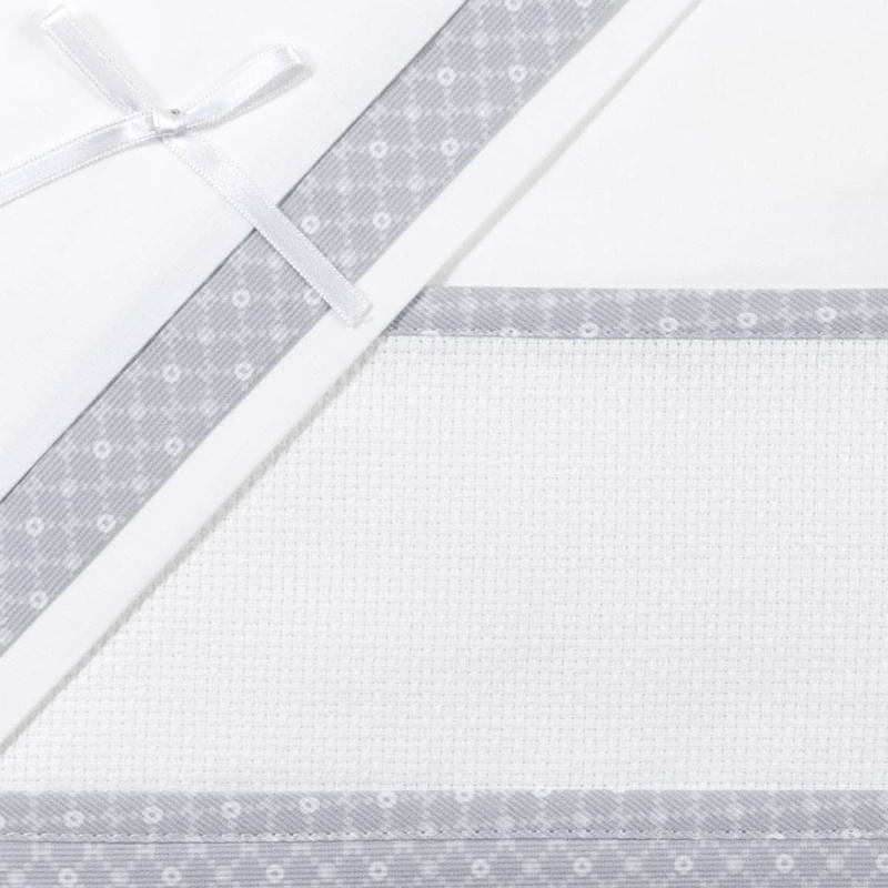 Cor crib sheet set aida canvas to...