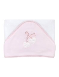 Fiocco Rosa - Accappatoio triangolo ricamato Coccode' C60621